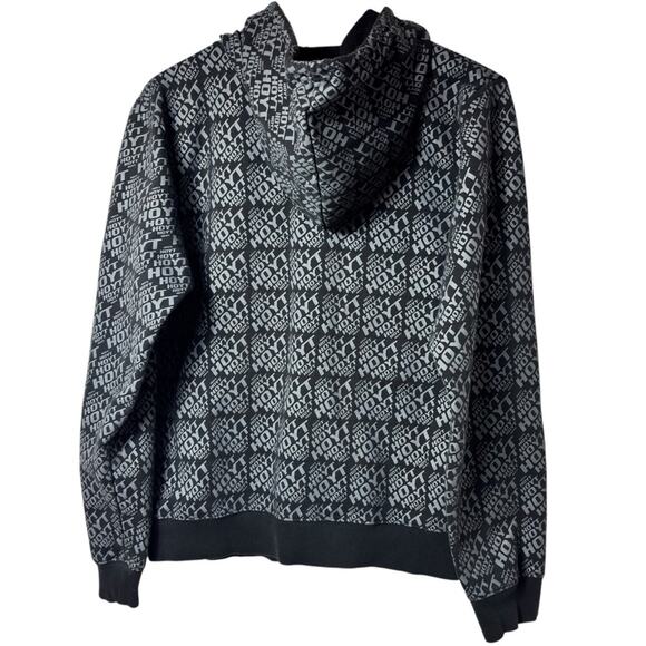 HOYT GENUINE HOYT APPAREL GREY BLACK ZIP UP JACKET SIZE MEDIUM - Picture 2 of 4